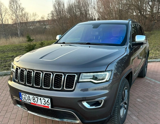 Jeep Grand Cherokee cena 119549 przebieg: 163600, rok produkcji 2019 z Dąbrowa Tarnowska małe 301